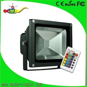 50w outdoor multi color rgb led flood light with IR Remote controller