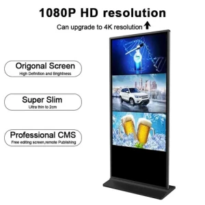 55 inch Floor Standing Advertising Wifi Advertising Kiosk Digital Signage Display Windows Os Advertising Player Totem