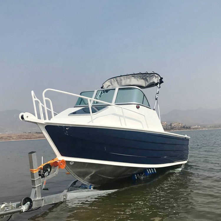 5.5m Commercial Aluminum Fishing Cabin Cruiser Boat for sale Philippines