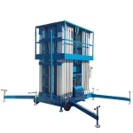 6 meter one person electric mobile single mast lift/work platform