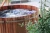 Import 6 persons Outdoor hot SPA outdoor bathtub, wood fired hot tub from China