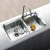Import 6045 Sanitary ware wash basin single  bowl stainless steel handmade kitchen undermount sink from China