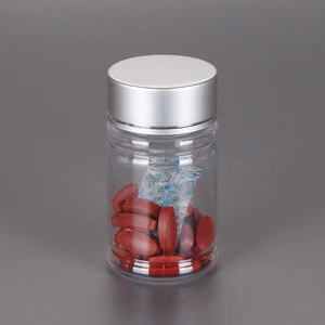 60ml PET Empty Plastic Containers Plastic Medicine Pill jar with screw Caps