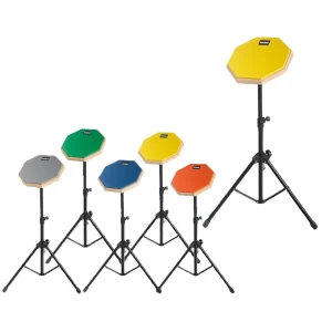 8 Inch Fashion Practice Training Rubber Wooden Dumb Drum Pad Instruments Accessories