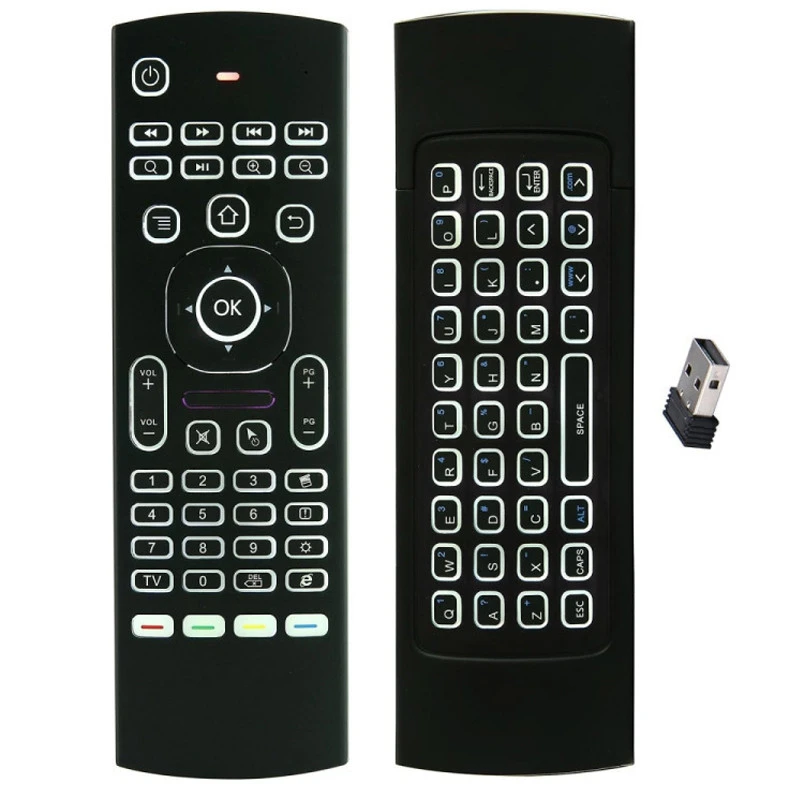 81 Key 2.4G Wireless Air Mouse Voice Keyboard IR Learning Two Side MX3 Remote Control Smart TV IPTV MINI PC HTPC ANDROID TV BOX