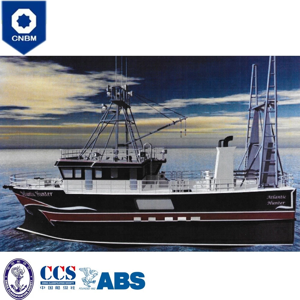 83 ft ABS Classification Society China Shipyard Fiberglass or Steel Longline Tuna Commercial Fishing Boats for Sale America