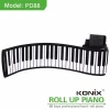 88 keys roll up piano keyboard Electronic music instrument for Exercising