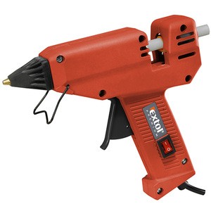 8899002 EXTOL 180W 11mm  Switch Flexible Trigger Professional Electric Heating Hot Melt Glue Gun with Rubberized Handle
