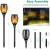 Import 96 Led Waterproof Flame Ip65 Waterproof Outdoor Garden Led Solar Wall Light For Outdoor Lawn Pathway from China