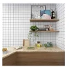 97x97 Good Quality Kitchen And Bathroom Matt Surface White Marble Mosaic