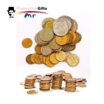 999 Silver Gold Plated Custom Metal Stamping Coins With Printing Logos On