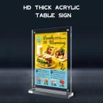 a4 a5 a6 acrylic poster table restaurant menu holder tabletop display stand