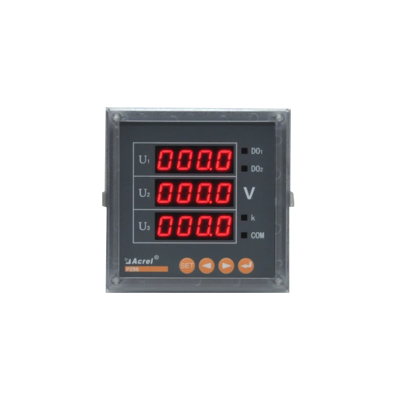 ac input 230 380v 3 phase 4 wire voltage panel meter with modbus RS485