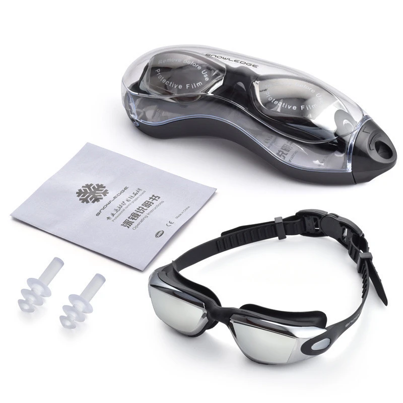 Adult discount swim goggles UV anti-fog waterproof eye protection swimming glass swimming goggles