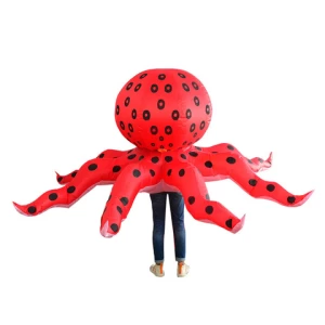 Adult Octopus Inflatable Blow Up Party Costumes Cosplay Suit Animal Halloween Costumes Inflatable Octopus Costume
