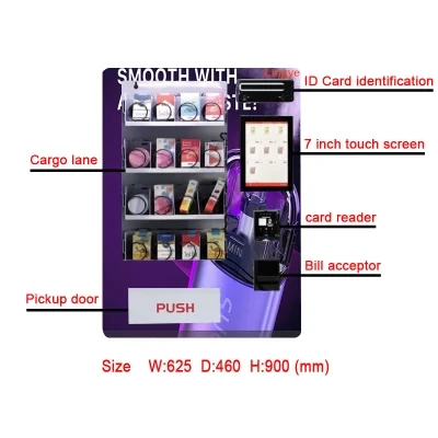 Advanced E-Cigarette Vending Machine with Passport Identification Worldwide