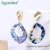 Import Agustina 2020 latest best selling style acrylic jewelry fashion woman earrings from China