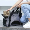 Airline Approved Portable Breathable Rubber Mesh Bags Foldable Pets Travel Bag Backpacks Pet Carrier Handbag