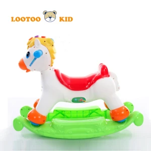  trade assurance china factory cheap price educational toy plastic baby rocking horse