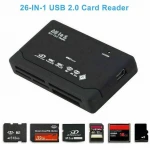 All in 1 One 26 in 1 USB 2.0 External Memory Card Reader High-Speed Adapter Cipher box style for PC Laptop Computer Table