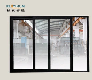 aluminum  powder coating fixed laminated tempered glass windows with double insulated glazing