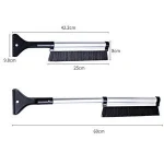 Aluminum Snow Shovel Extendable car Snow Brush with Ice Scraper