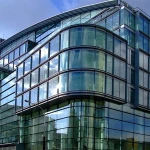 Aluminum translucent laminated glass design glazed curtain wall factory