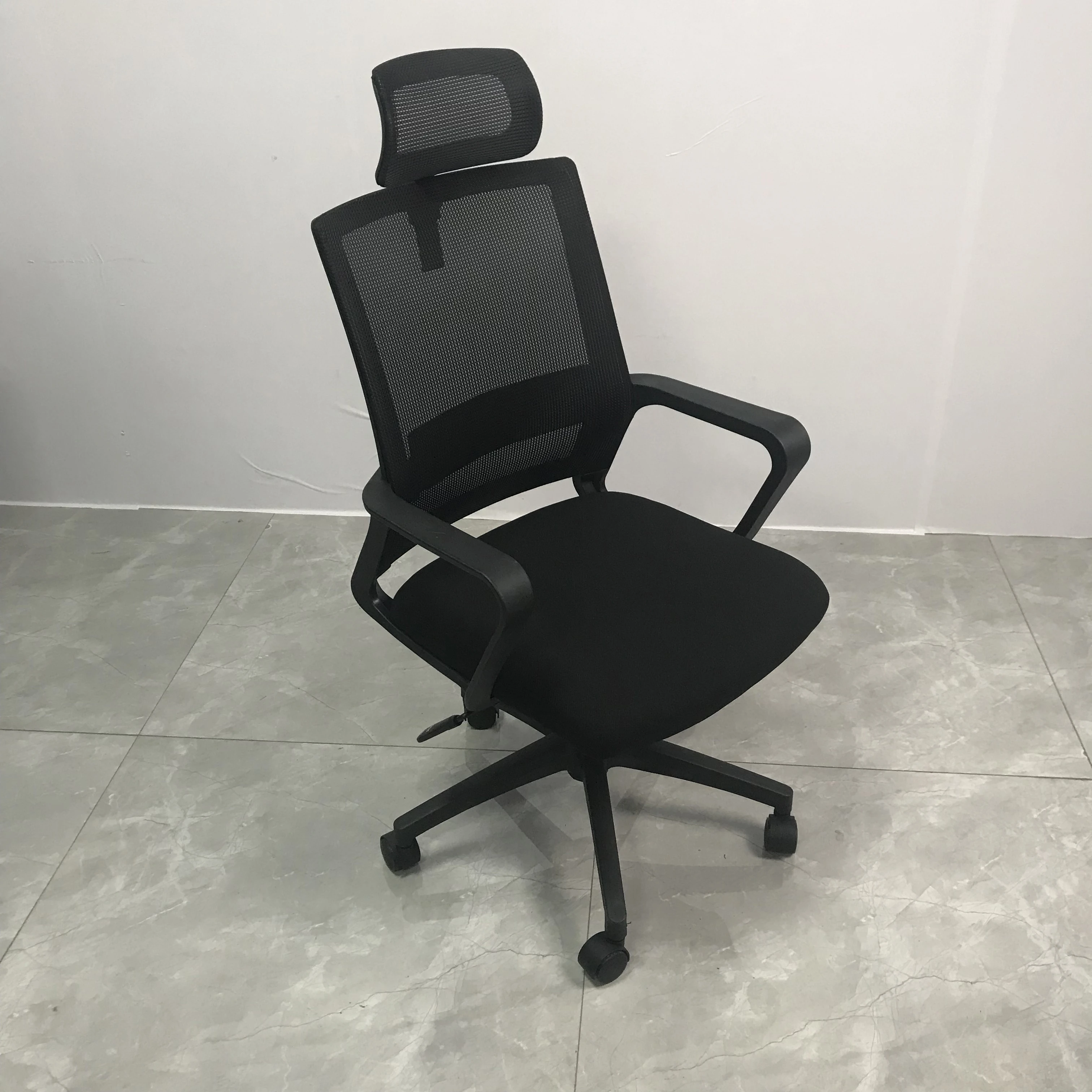 Amazon Bess high quality mesh chair mesh chair with nylon leg office chair with head pillow