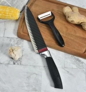 amazon best seller non-stick coating 6pcs kitchen knife set with gift box