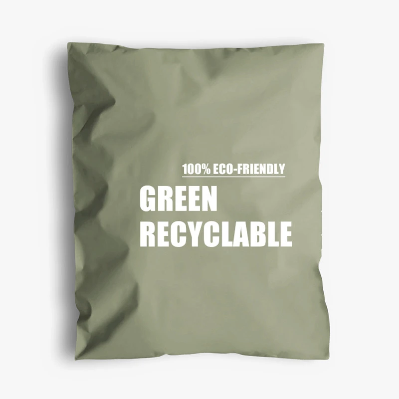 Amazon Custom Cosmetic 10 X 12 Green Polly Mailer Biodegradable Compostable Plastic Shipping Packaging Poly Mailing Bags
