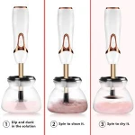 Amazon Hot Electric Dryer Machine 360 Rotating Make up Brushes Cleaner and drying Private Label Makeup Brush Cleaner