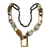 Import Amber honey color buffalo horn necklace Natural horn necklace from India