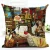 Import Animal Cats Linen Pillowcase Living Room Sofa Cushion Cover Printed Creative Cushion Cover  For Home Dec from China