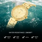 Arabic Numbers Gold Silver Quartz Nurse Watch Clip-on Pendant Diamond Watches Men Women