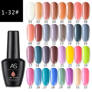 AS 130 colors Professional Nail Art UV Gel Polish soild gel for nails