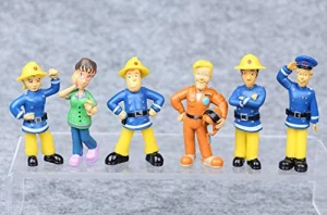 Astra Gourmet Fireman Sam Figures Toys - 12 Pcs Set Cartoon Doll Toys Cake Toppers for Kids - Fireman Party Supplies Figurines