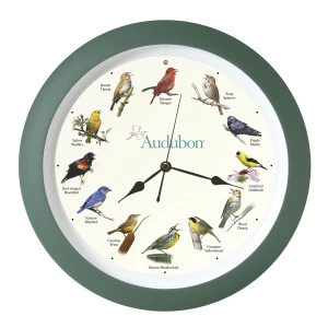 Audubon Singing Bird Sound Clock 13&quot;