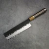 AUS-10 3 layer steel black finish itame knife high carbon steel knife
