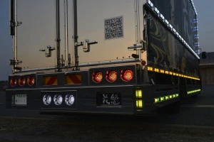 Auto Lighting Systems round led tail light trailer for Commercial Trucks