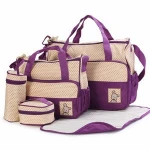 baby bags set mummy baby diaper  bag diaper bag 5 in 1 set