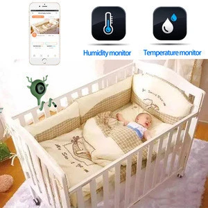 Baby monitor with Lullaby wireless wifi baby monitor ip camera cry alarm and temperature and humidity detection