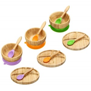 baby tableware bamboo fiber kids sets dinner dinnerware set for kids