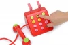 Baby Toys Strawberry Wooden Telephone Toys Children Wooden Toys Play House Birthday Gift Girl Boy