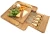 Bamboo Cheese Board &amp; Knife Set ,Elegant Wood Meat Platter Charcuterie Set,Exclusive Cheeseboard With 4 Cheese Knives