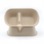 Bamboo Disposable Tableware Biodegradable Plant Packaging Takeaway Box