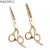 Import Barber Scissors 5.5 6" JP Steel Hair Cutting Scissors Thinning Shears Professional Hair Scissors Gold A1011 from China