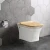 Import Bathroom Square Toilet Wall Hung Toilet Bowl Ceramic Wall Mounted One Piece Toilet from China
