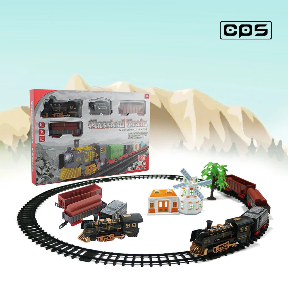 Battery operated train set for children classical collection