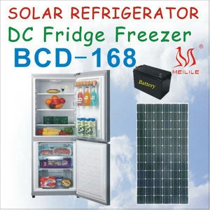BCD-168 DC12/24V Solar Refrigerator Freezer 168L