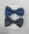 Import beautiful jean fabric butterfly tie barrette for girls from China